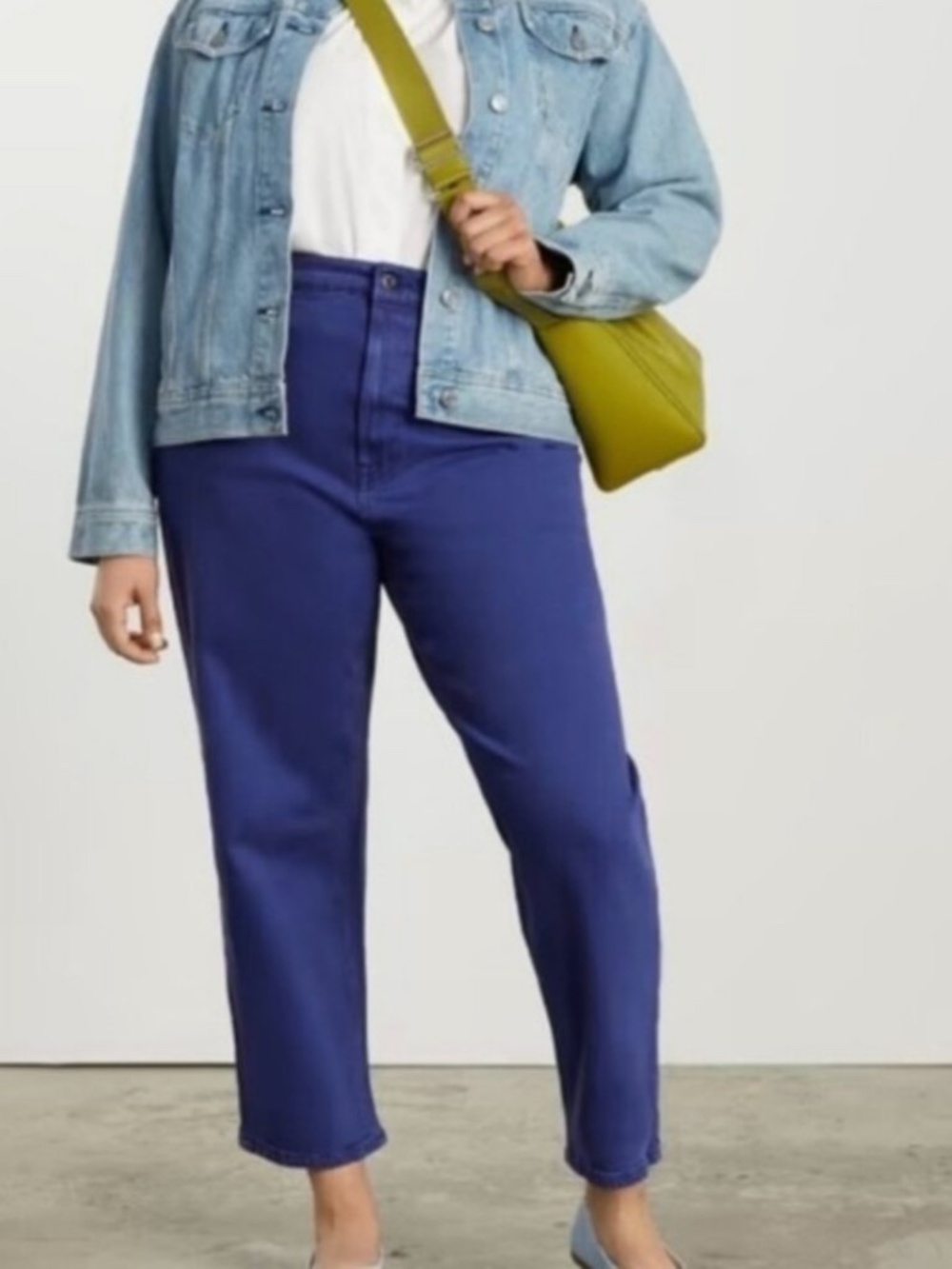 Everlane The Way-High Straight Jean Royal Blue High Waisted